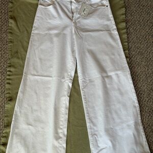 Ag Adriano Goldschmied Deven High-Rise Ultra Wide Leg Jeans in White